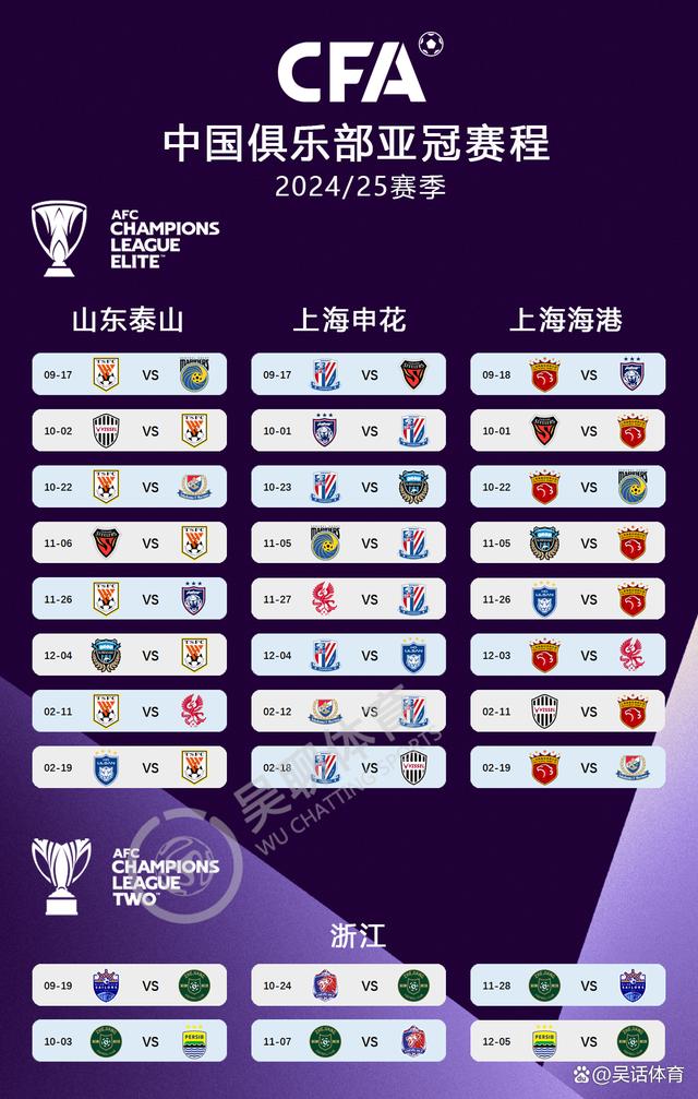 本赛季中超球队亚冠参赛情况共有4支球队参加  第2张